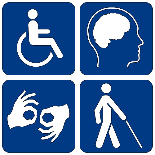 disability logo of different clusters